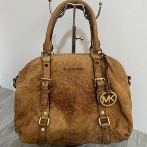 Michael Kors Bag rare Brown Ostrich Bedford Bag